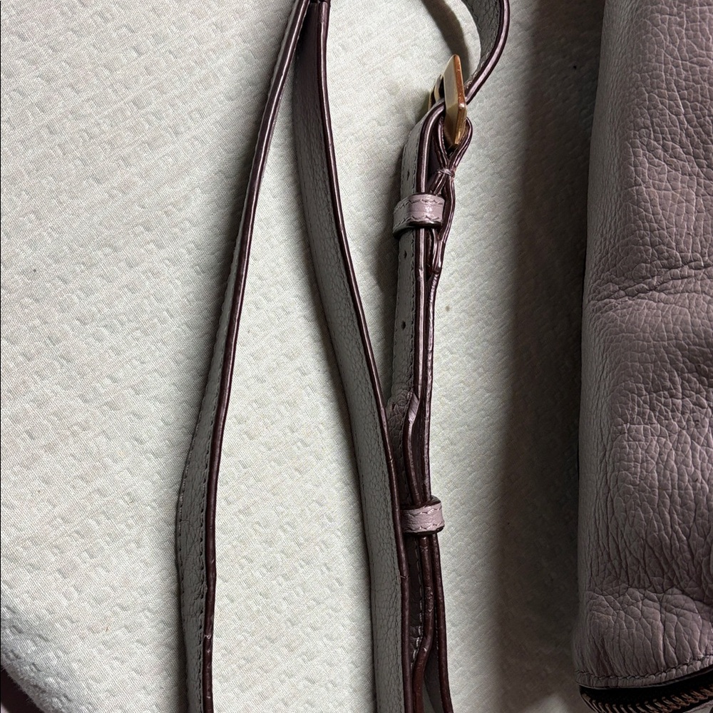 orYANY Dusty Grey Leather Tassel Crossbody Bag - Picture 10 of 11